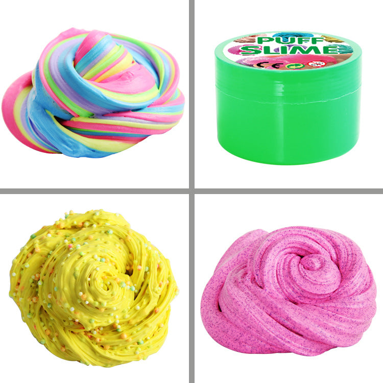 Cotton Puff Cloud Slime Sensory Kit