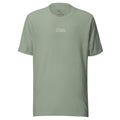 Peace Over Pressure Embroidered Tee in Sage, front view.