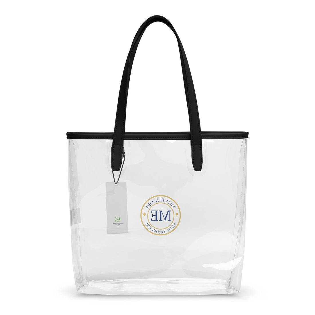 ME Signature Logo Clear Tote, front view