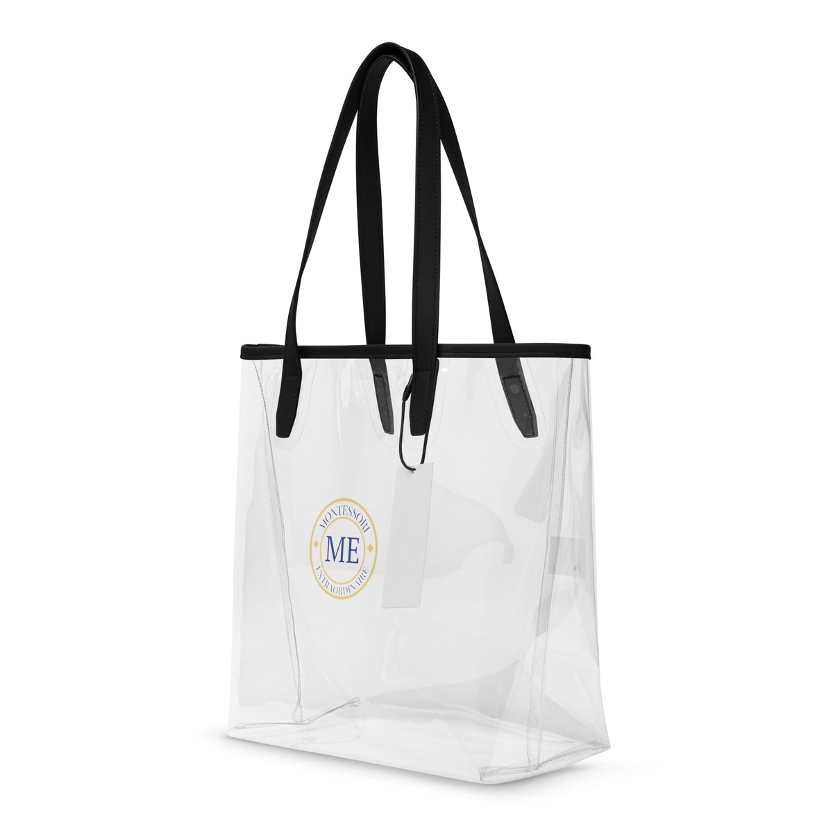 ME Signature Logo Clear Tote, left front view
