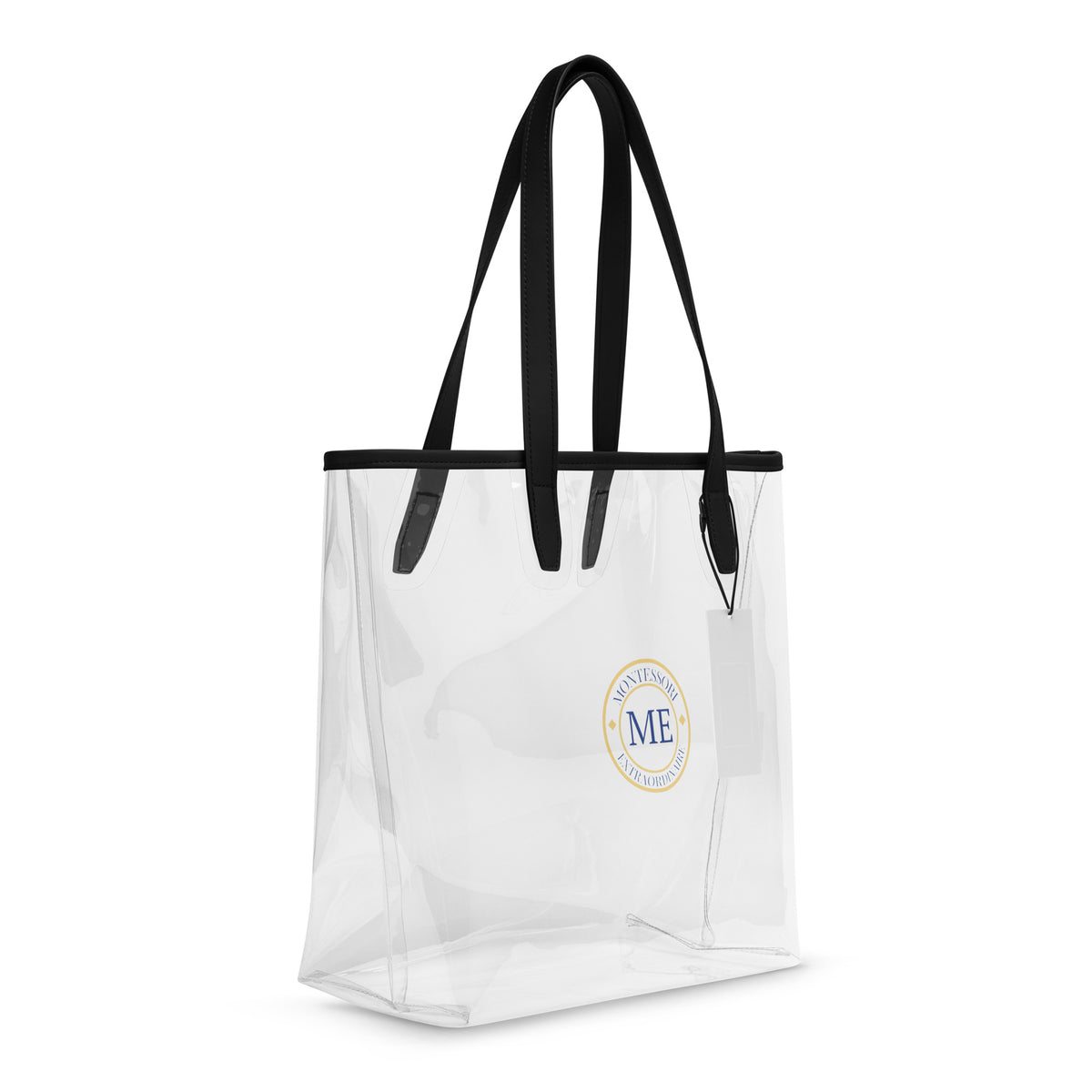 ME Signature Logo Clear Tote, right front view