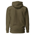 ME Signature Logo Premium Hoodie in Military Green, back view