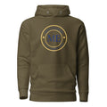 ME Signature Logo Premium Hoodie in Military Green, front view
