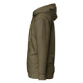 ME Signature Logo Premium Hoodie in Military Green, left view