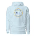 ME Signature Logo Premium Hoodie in Sky Blue, front view