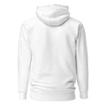 ME Signature Logo Premium Hoodie in White, back view
