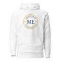 ME Signature Logo Premium Hoodie in White, front view