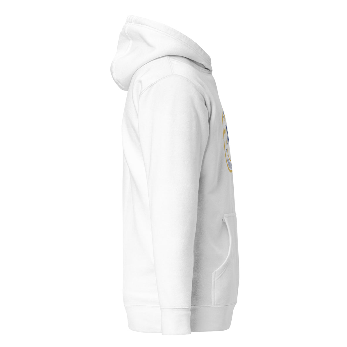 ME Signature Logo Premium Hoodie in White, right view