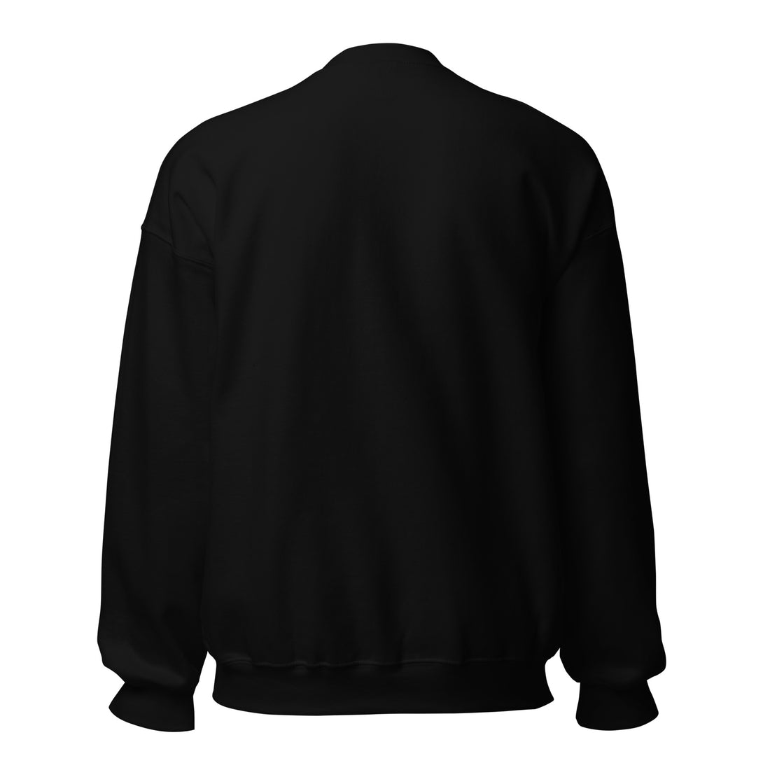 ME Signature Logo Crewneck Sweatshirt in Black, front view