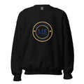 ME Signature Logo Crewneck Sweatshirt in Black, front view