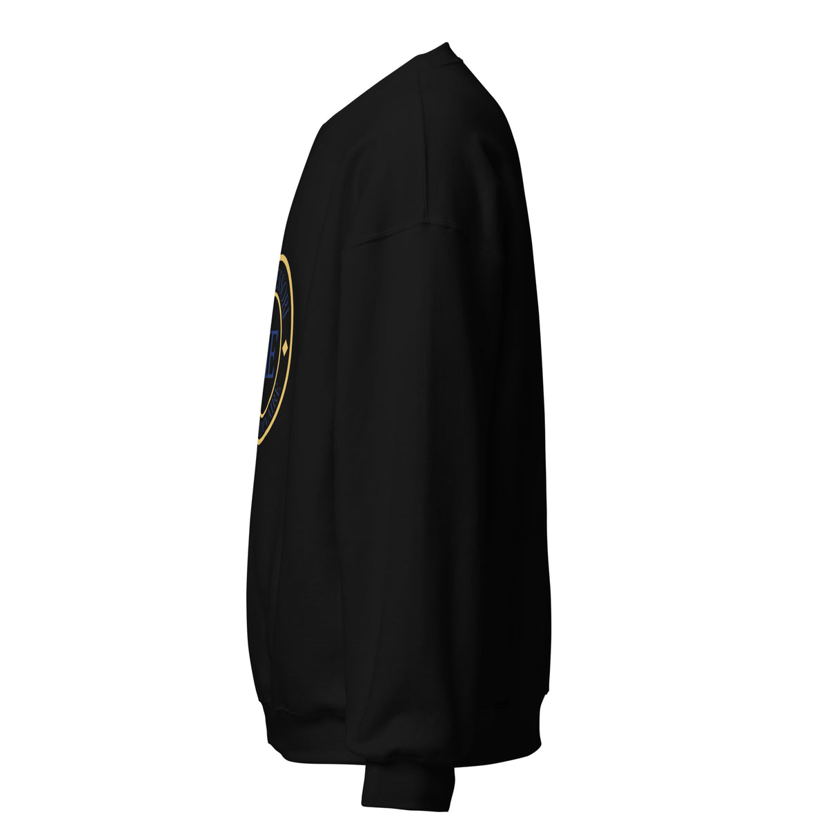 ME Signature Logo Crewneck Sweatshirt in Black, left view
