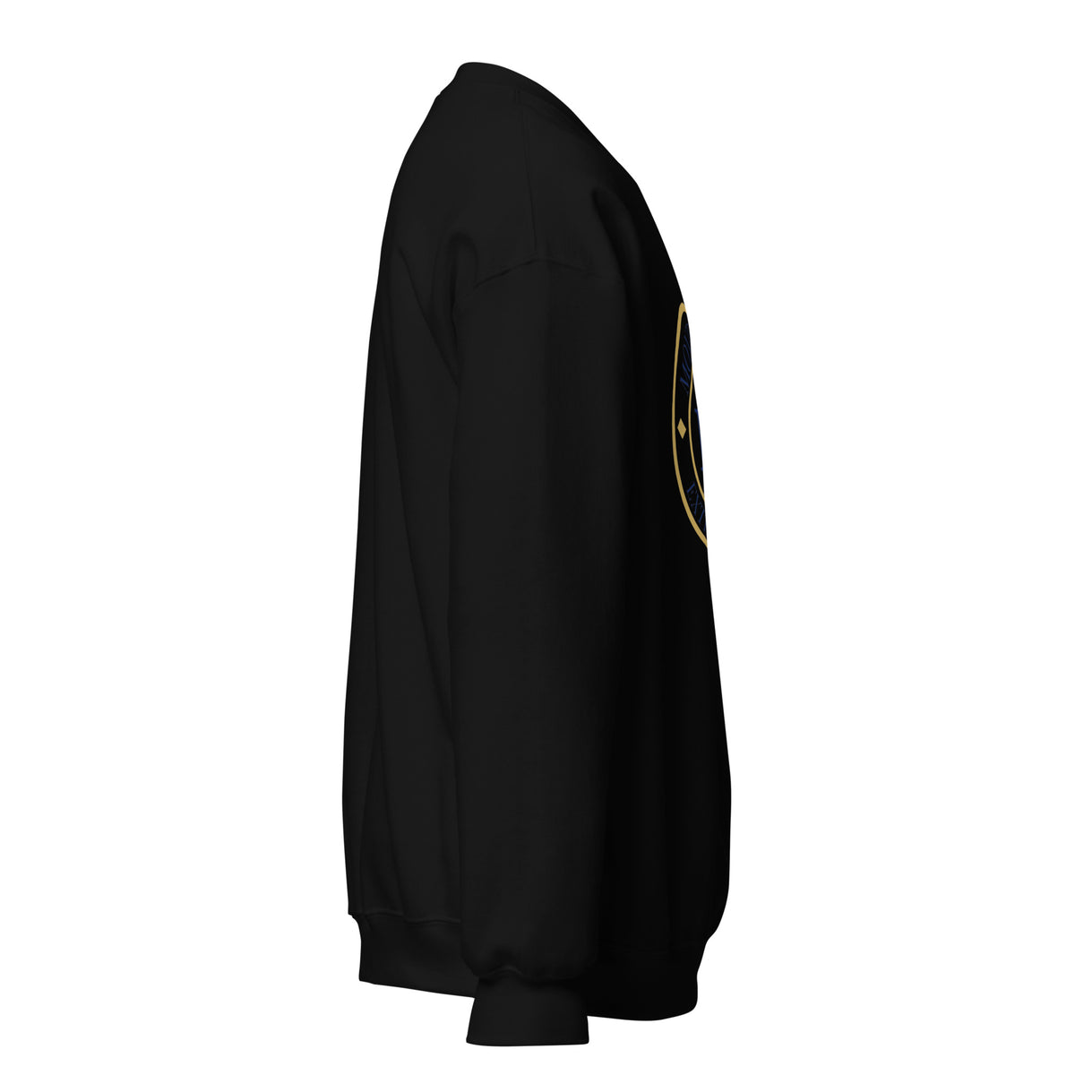 ME Signature Logo Crewneck Sweatshirt in Black, right view