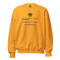 Mission Possible Montessori Small School + Big Education Crewneck Sweatshirt in Gold, front view