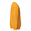 Mission Possible Montessori Small School + Big Education Crewneck Sweatshirt in Gold, right view