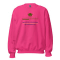 Mission Possible Montessori Small School + Big Education Crewneck Sweatshirt in Heliconia, front view