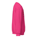 Mission Possible Montessori Small School + Big Education Crewneck Sweatshirt in Heliconia, right view
