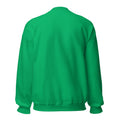 Mission Possible Montessori Small School + Big Education Crewneck Sweatshirt in Irish Green, back view