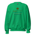 Mission Possible Montessori Small School + Big Education Crewneck Sweatshirt in Irish Green, front view