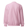 Mission Possible Montessori Small School + Big Education Crewneck Sweatshirt in Light Pink, back view