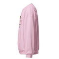 Mission Possible Montessori Small School + Big Education Crewneck Sweatshirt in Light Pink, left view
