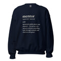 Mentor Definition Crewneck Sweatshirt in Navy, front view