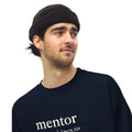 Mentor Definition Crewneck Sweatshirt in Navy, front view