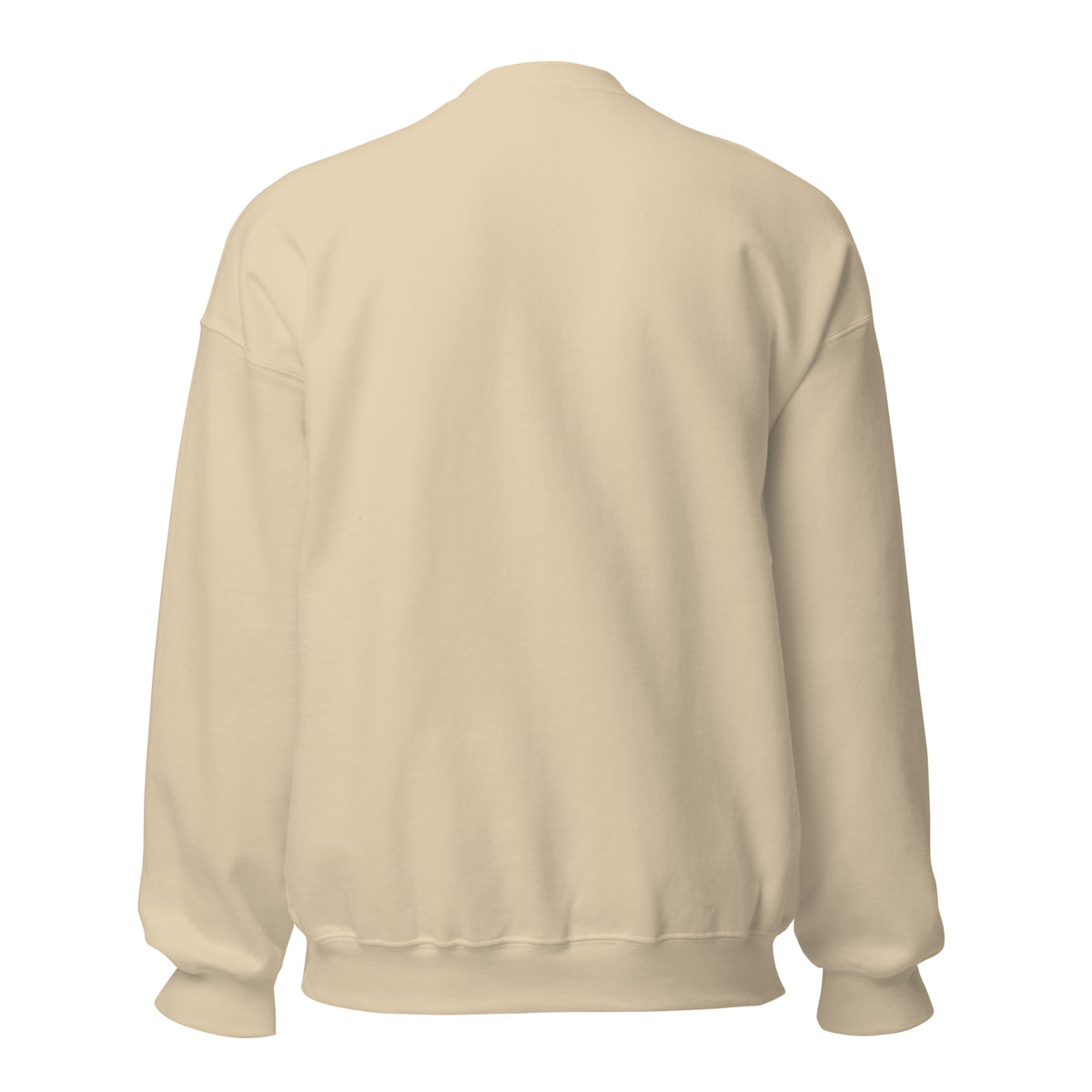 Mission Possible Montessori Small School + Big Education Crewneck Sweatshirt in Sand, back view