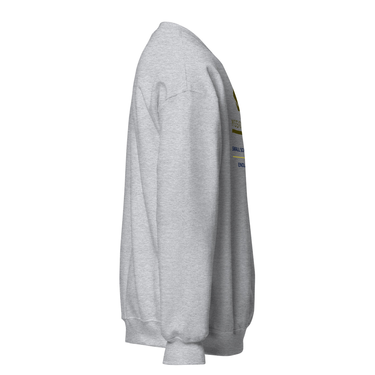Mission Possible Montessori Small School + Big Education Crewneck Sweatshirt in Sport Grey, right view