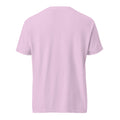 Mission Possible Montessori Logo Garment-Dyed Heavyweight Tee in Orchid, back view