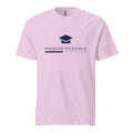 Mission Possible Montessori Logo Garment-Dyed Heavyweight Tee in Orchid, front view