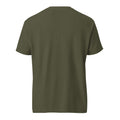 Mission Possible Montessori Logo Garment-Dyed Heavyweight Tee in Sage, back view