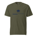 Mission Possible Montessori Logo Garment-Dyed Heavyweight Tee in Sage, front view