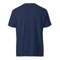 Mission Possible Montessori Logo Garment-Dyed Heavyweight Tee in True Navy, back view