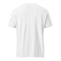 ME Signature Logo Garment-Dyed Heavyweight Tee in White, back view
