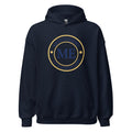 ME Signature Logo Classic Hoodie in Navy, front view