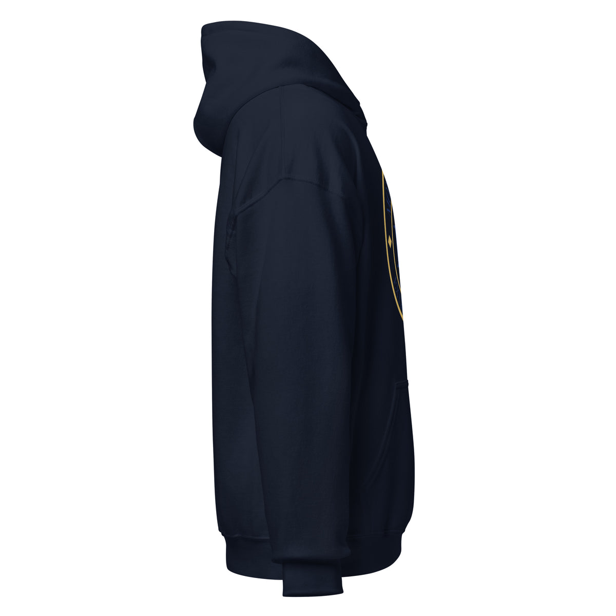 ME Signature Logo Classic Hoodie in Navy, right view