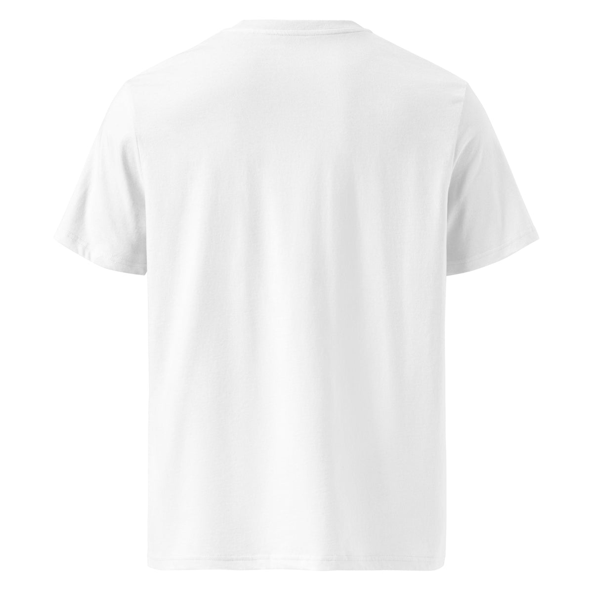 ME Signature Logo Organic Cotton Tee in White, back view
