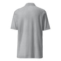 ME Signature Embroidered Unisex Piqué Polo in Sport Grey, back view