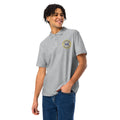 ME Signature Embroidered Unisex Piqué Polo in Sport Grey, front view
