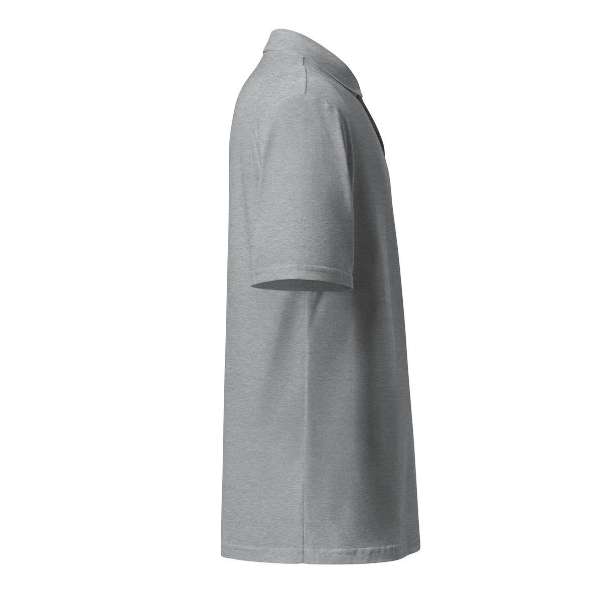 ME Signature Embroidered Unisex Piqué Polo in Sport Grey, right view