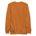 ME Signature Logo Premium Crewneck Sweatshirt in Adobe, back view