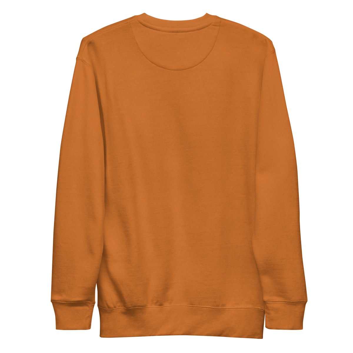 ME Signature Logo Premium Crewneck Sweatshirt in Adobe, back view