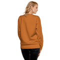 ME Signature Logo Premium Crewneck Sweatshirt in Adobe, back view