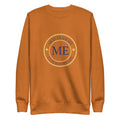 ME Signature Logo Premium Crewneck Sweatshirt in Adobe, front view