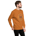 ME Signature Logo Premium Crewneck Sweatshirt in Adobe, right front view