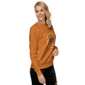ME Signature Logo Premium Crewneck Sweatshirt in Adobe, right front view