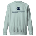 Mission Possible Montessori Logo Premium Crewneck Sweatshirt in Agave, front view