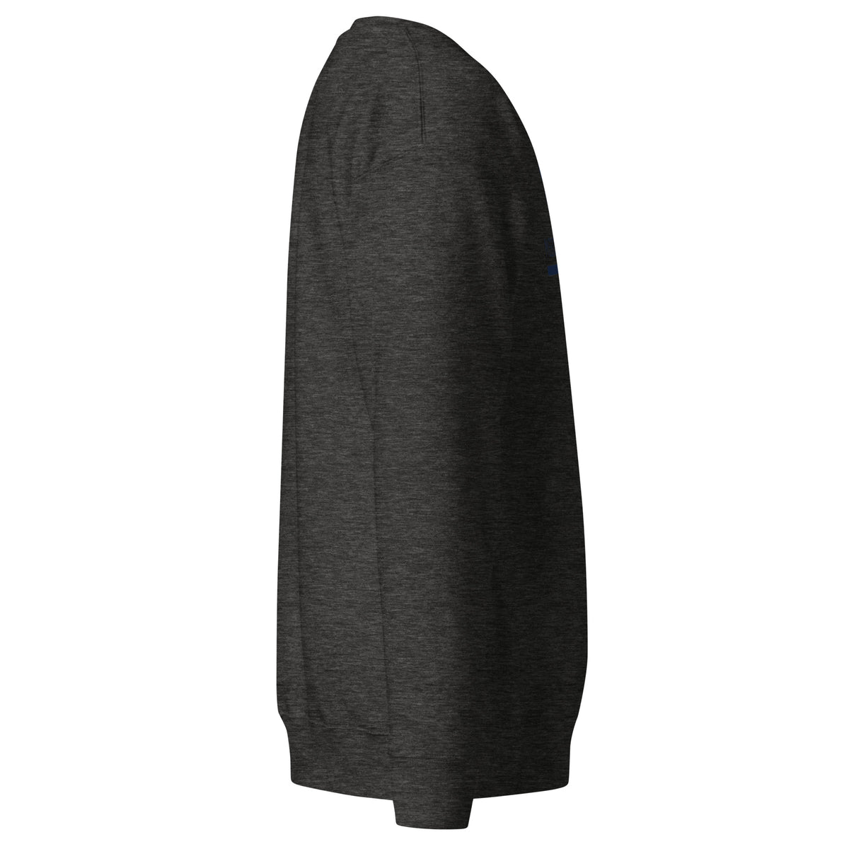 Mission Possible Montessori Logo Premium Crewneck Sweatshirt in Charcoal Heather, right view