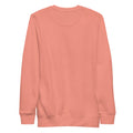 ME Signature Logo Premium Crewneck Sweatshirt in Dusty Rose, back view