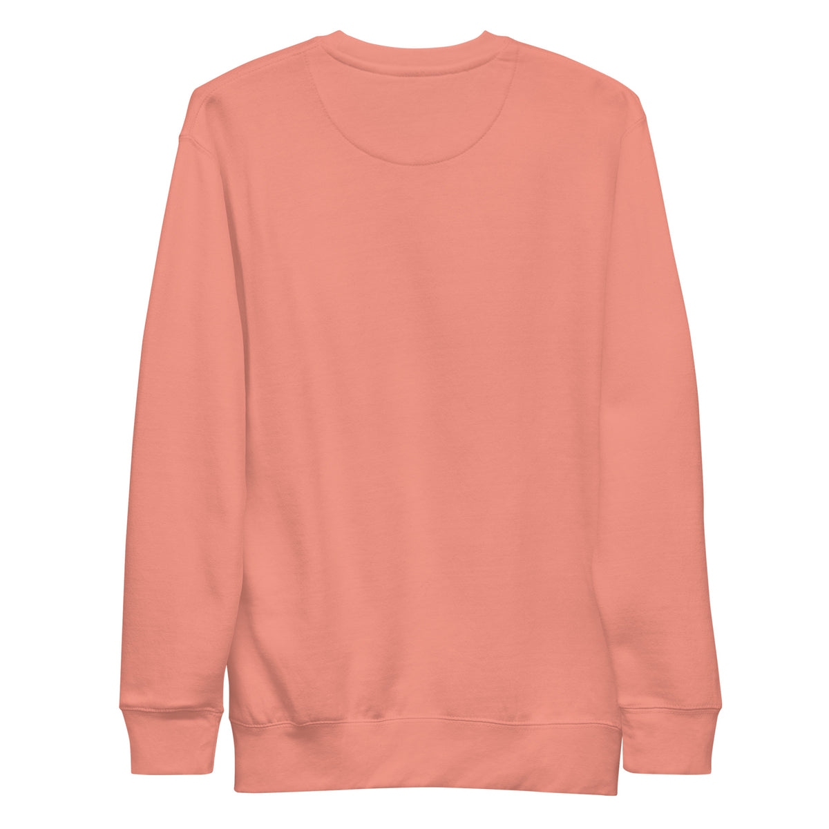 ME Signature Logo Premium Crewneck Sweatshirt in Dusty Rose, back view
